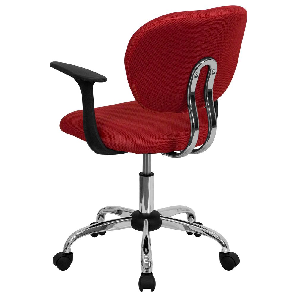 Flash Furniture Swivel Task Chair in Red, , large