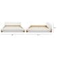 Jennifer Taylor Home Alpine Puffy Modern King Platform Bed in Ivory White, , large