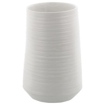Maple and Jade 9" Vase in White, , large