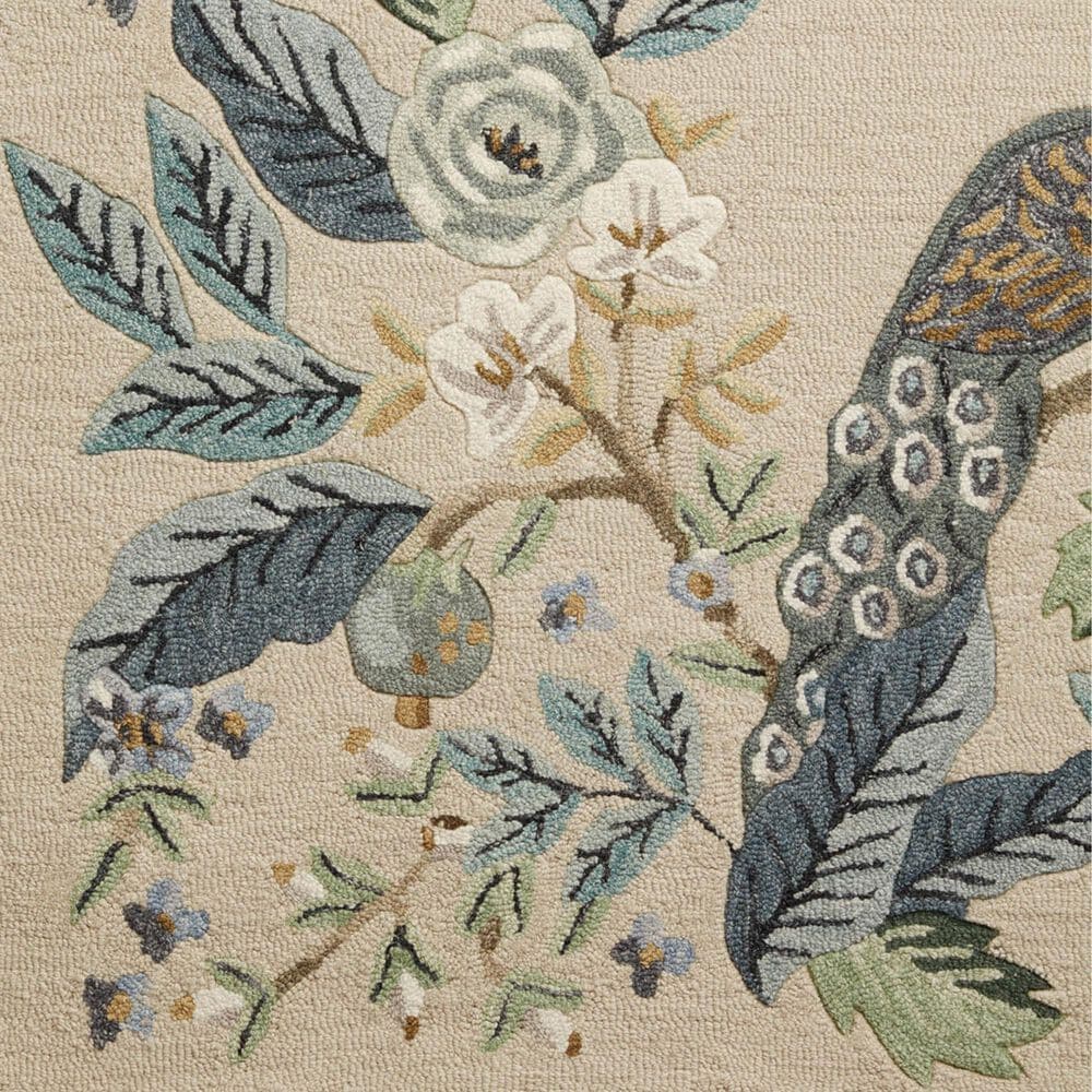 Rifle Paper Co Crafted by Cloth and Company Silhouette 2&#39;6&quot; x 7&#39;6&quot; Blue Runner, , large