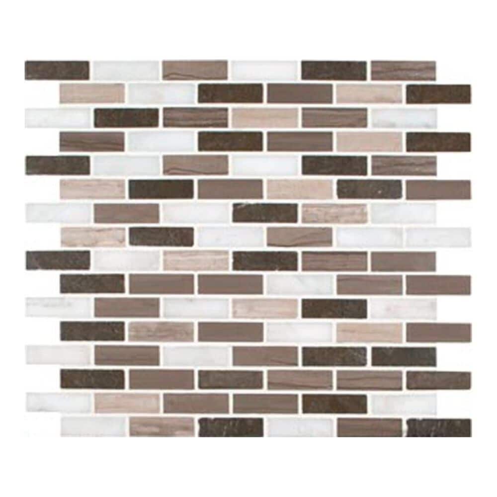 MS International Arctic Storm 12" x 12" Natural Stone Mosaic Sheet, , large