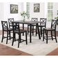 Davis International Counter Table and 6 Counter Stools in Black, , large