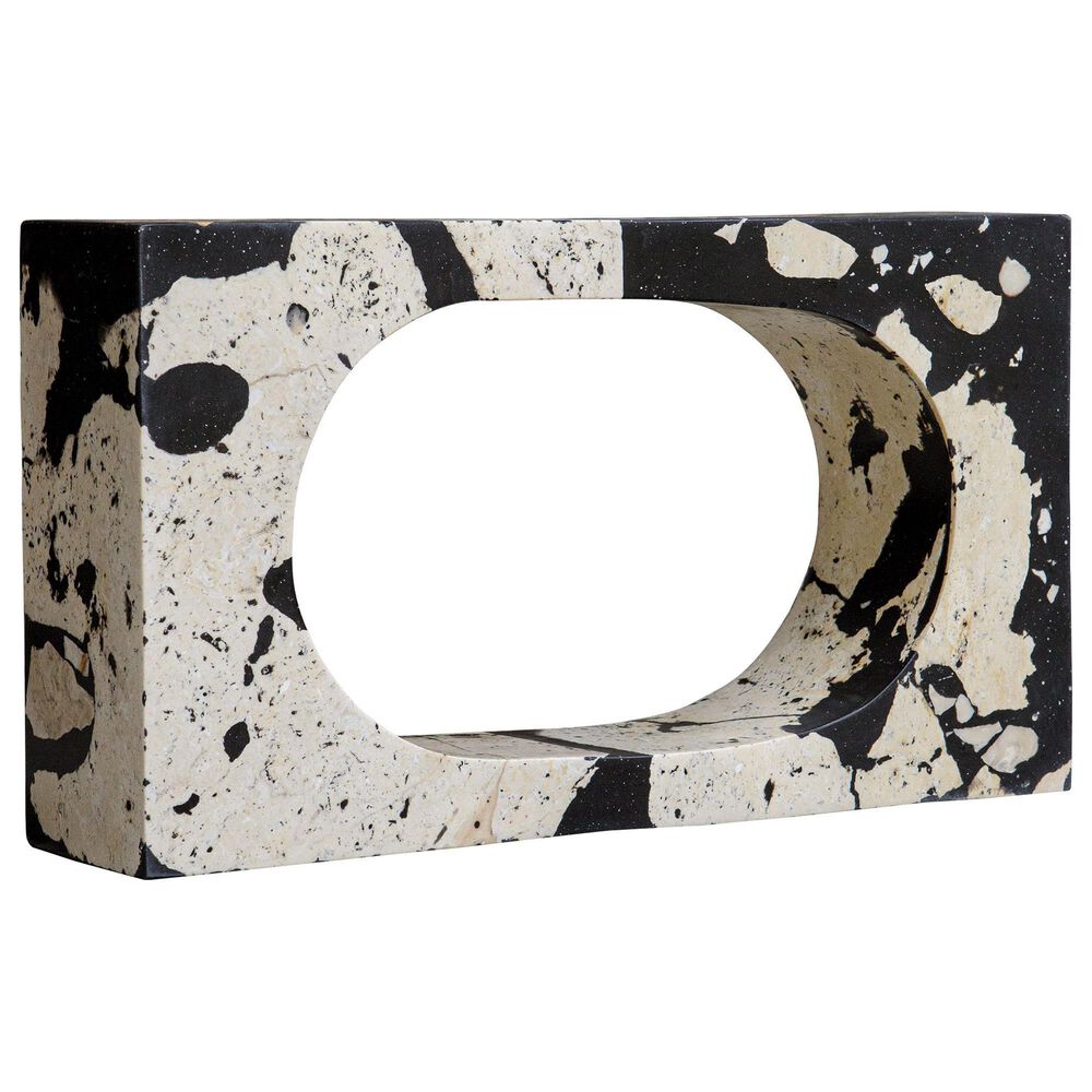 Uttermost Nouveau Coral Stone Sculpture in White and Black, , large