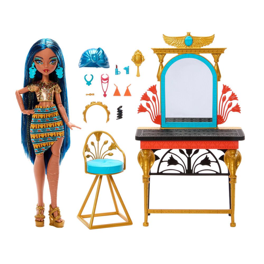 Monster High Cleo De Nile Doll Play Set in Multicolor, , large