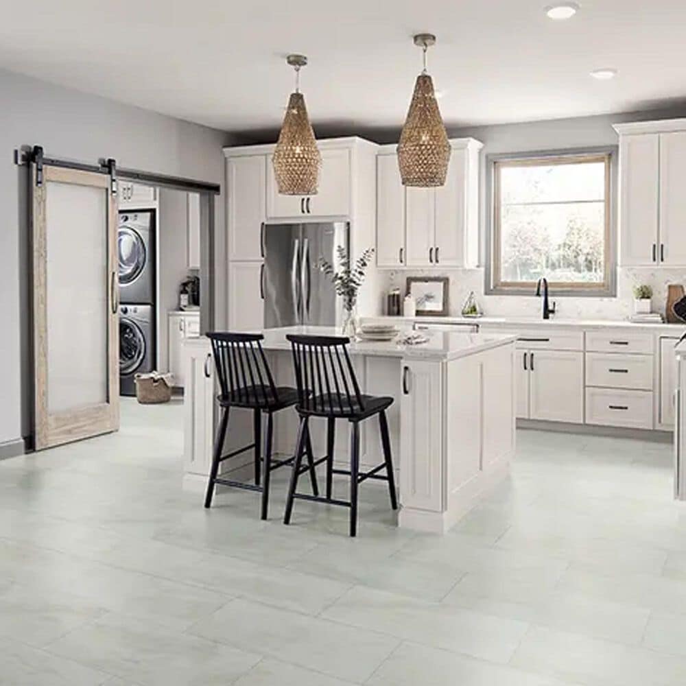Mannington REALTA Glue Down Austrian Snow 12&quot; x 24&quot; Luxury Vinyl Tile, , large