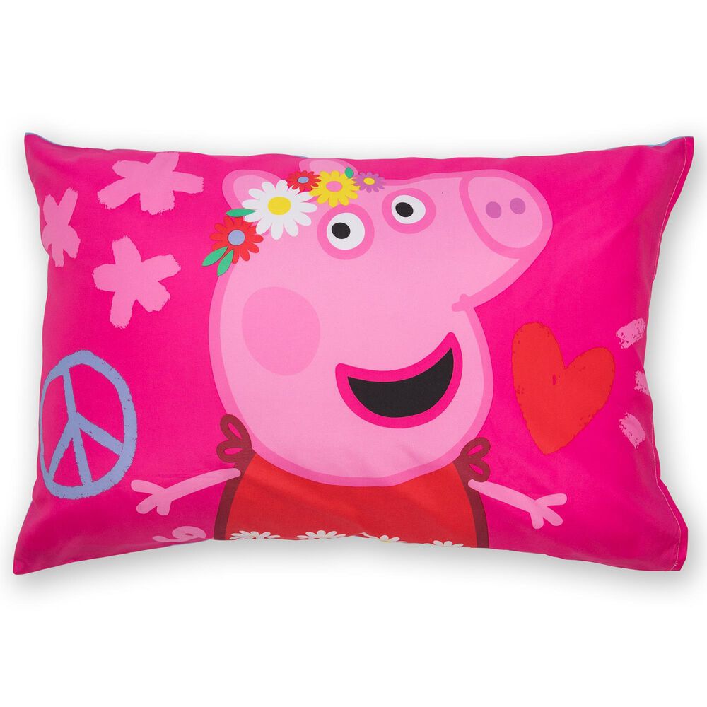 Nojo Baby and Kids Peppa Pig 4-Piece Toddler Bed Set in Pink, Red, Lavender, Yellow and Blue, , large