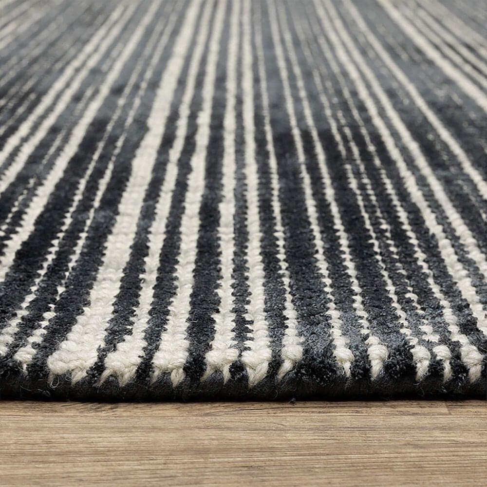 Oriental Weavers Circa 2&#39;6&quot; x 8&#39; Black and Ivory Runner, , large