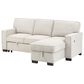 HOMLUX 86.5"W Sleeper Sectional Sofa with Storage Chaise, Cup Holders and USB Ports, in Beige, , large
