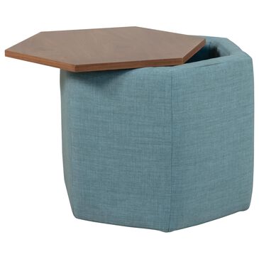 Jonathan Louis Haxel Storage Ottoman in Bennett Capri, , large