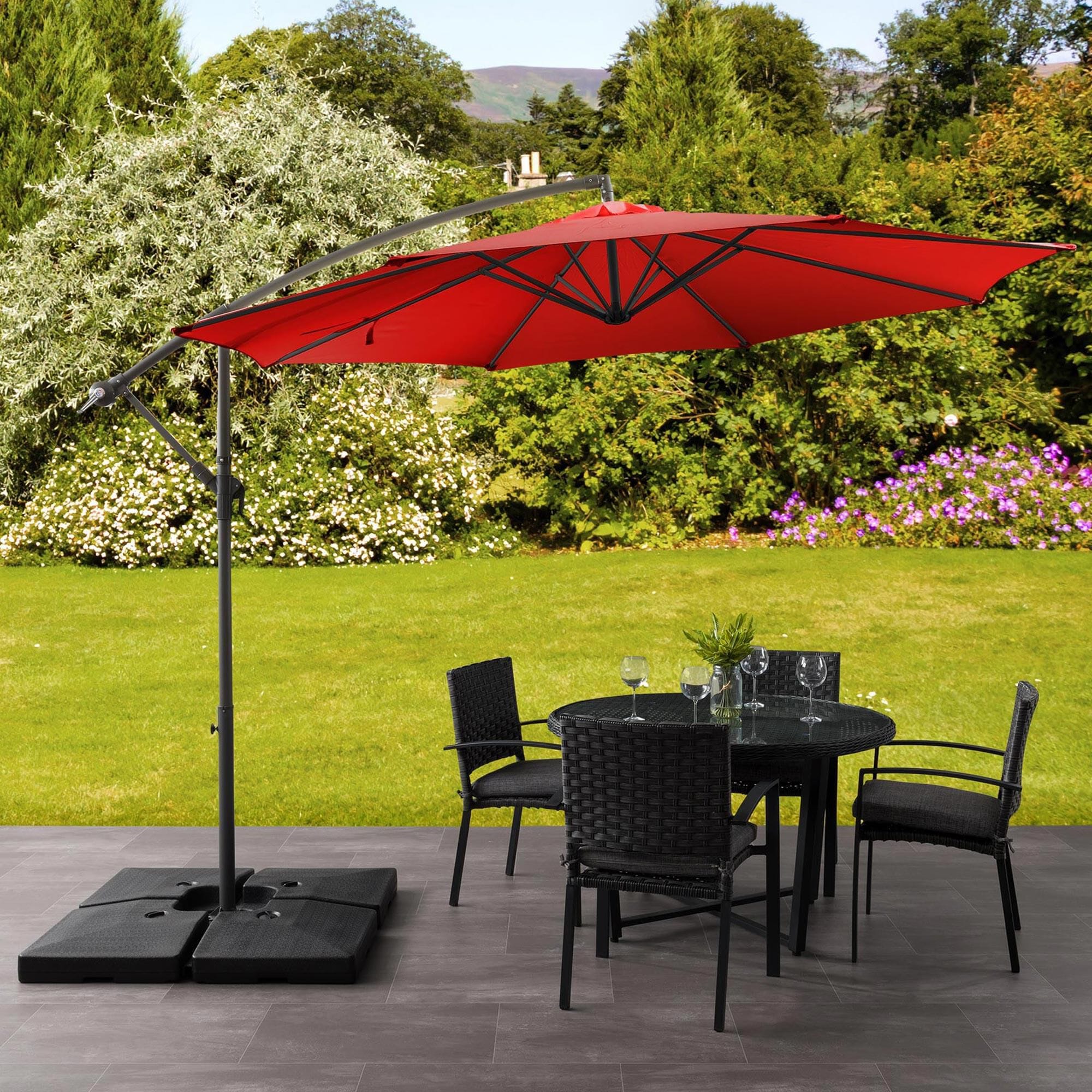 Red clearance patio umbrella