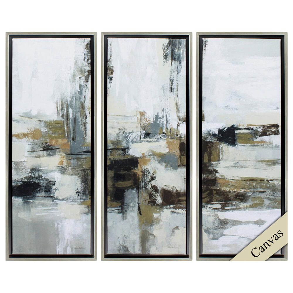 Propac Lava and Steam Wall Art in Yellow (Set of 3), , large