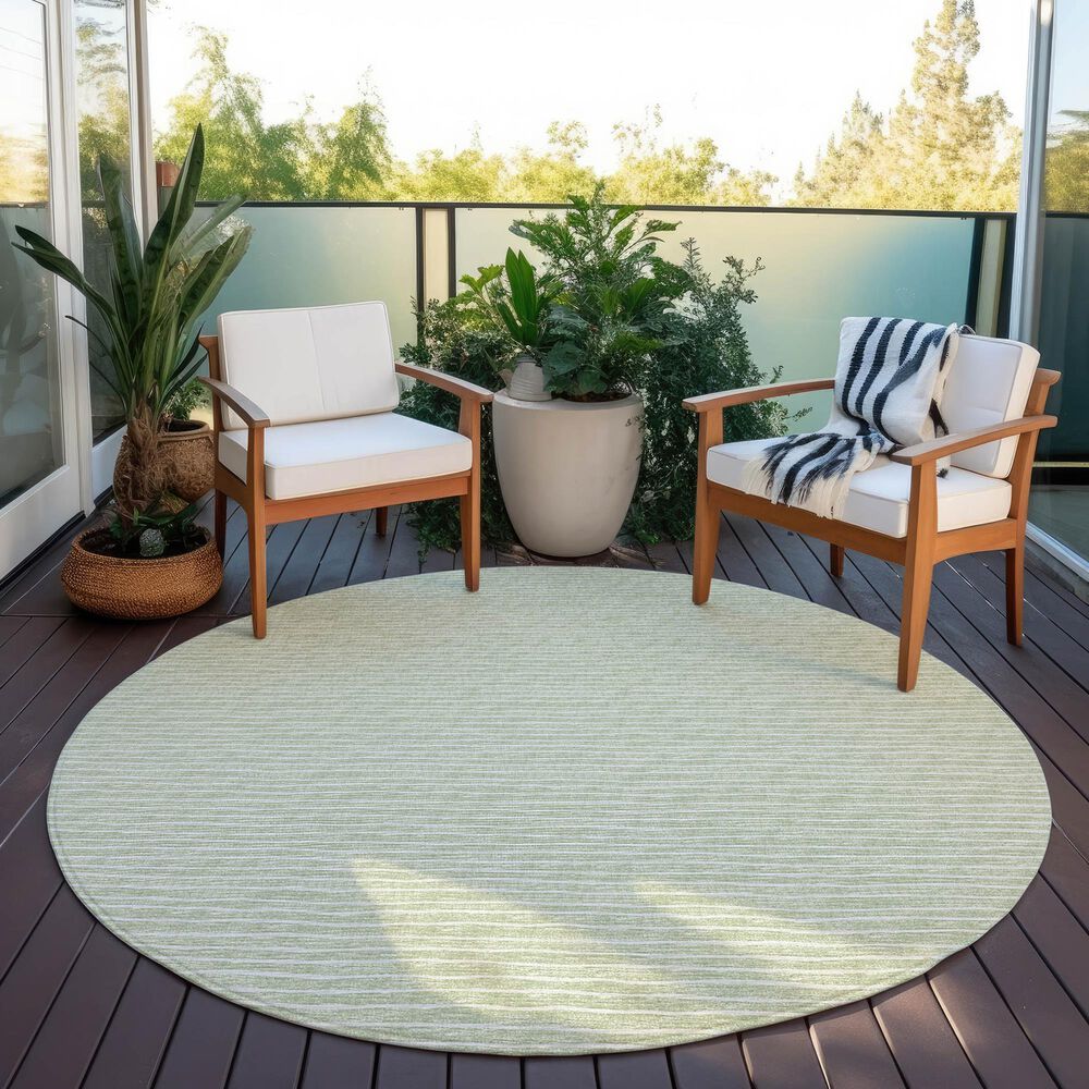 Dalyn Rug Company Laidley 6&#39; Round Mist Indoor/Outdoor Area Rug, , large