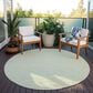 Dalyn Rug Company Laidley 6" Round Mist Indoor/Outdoor Area Rug, , large