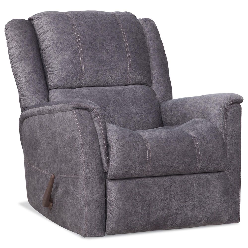 HomeStretch Viper Manual Rocker Recliner in Gunmetal, , large