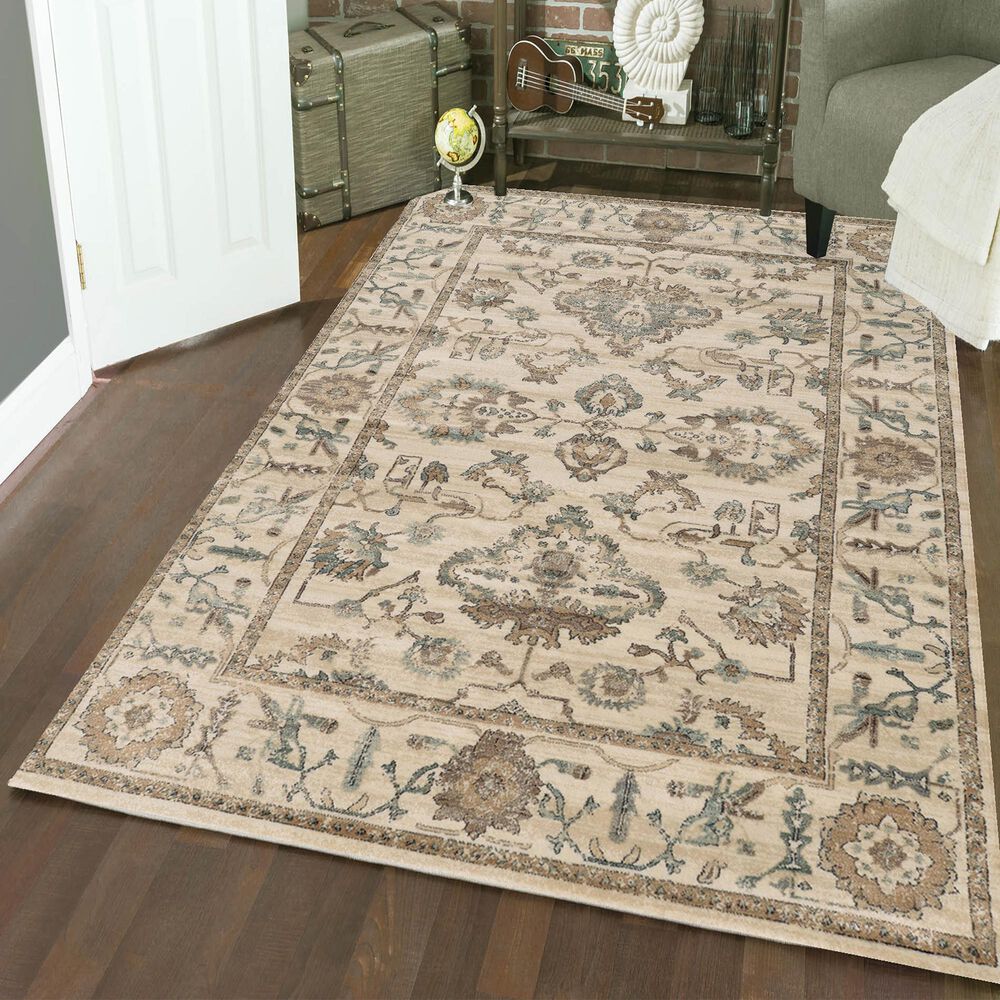 Radici USA Colloseo 3562 7&#39;10&quot; x 10&#39;6&quot; Bone Area Rug, , large