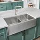 Blanco Quatrus 33" R15 Apron 1-3/4 with Low Divide Sink in Refined Brushed, , large