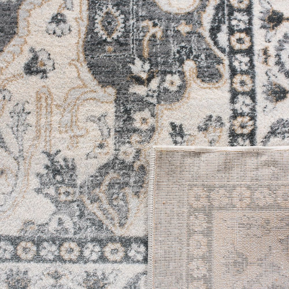 Safavieh Isabella ISA936F 5&#39;3&quot; x 7&#39;6&quot; Gray and Cream Area Rug, , large