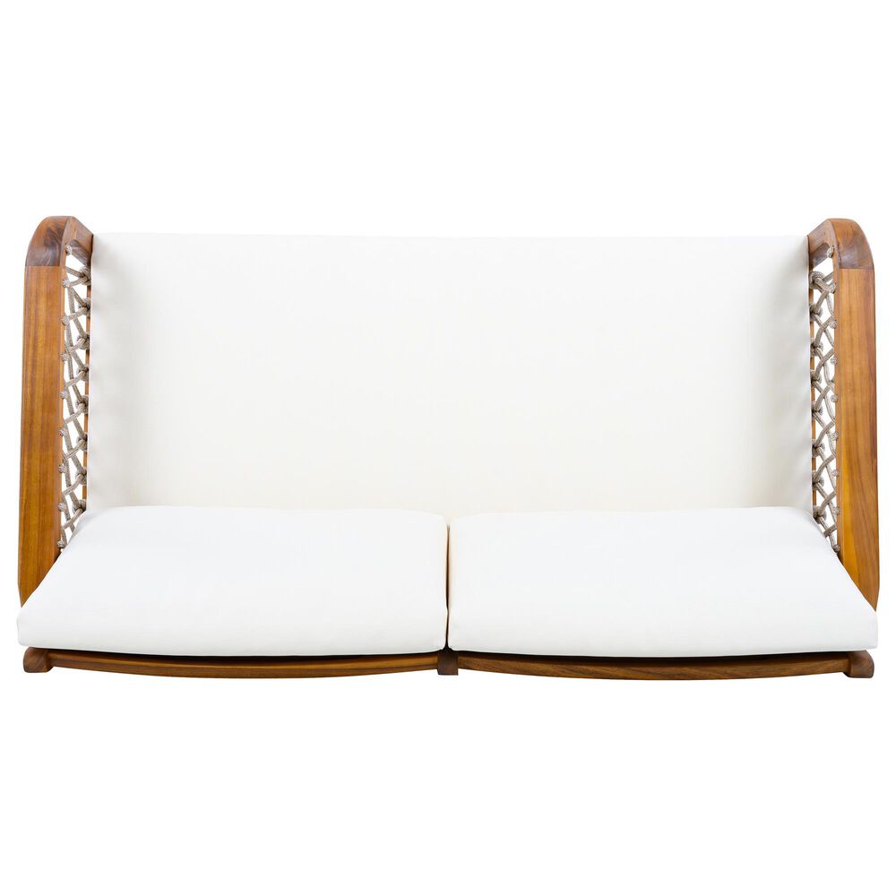 HOMLUX 2-Piece Outdoor Conversation Set with Cushions in Cream and Oatmeal, , large