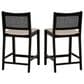 Linon Home Decor Bauer Counter Stool in Black (Set of 2), , large