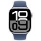 Apple Watch Series 10 GPS 42mm Silver Aluminum Case with Denim Sport Band - S/M, , large