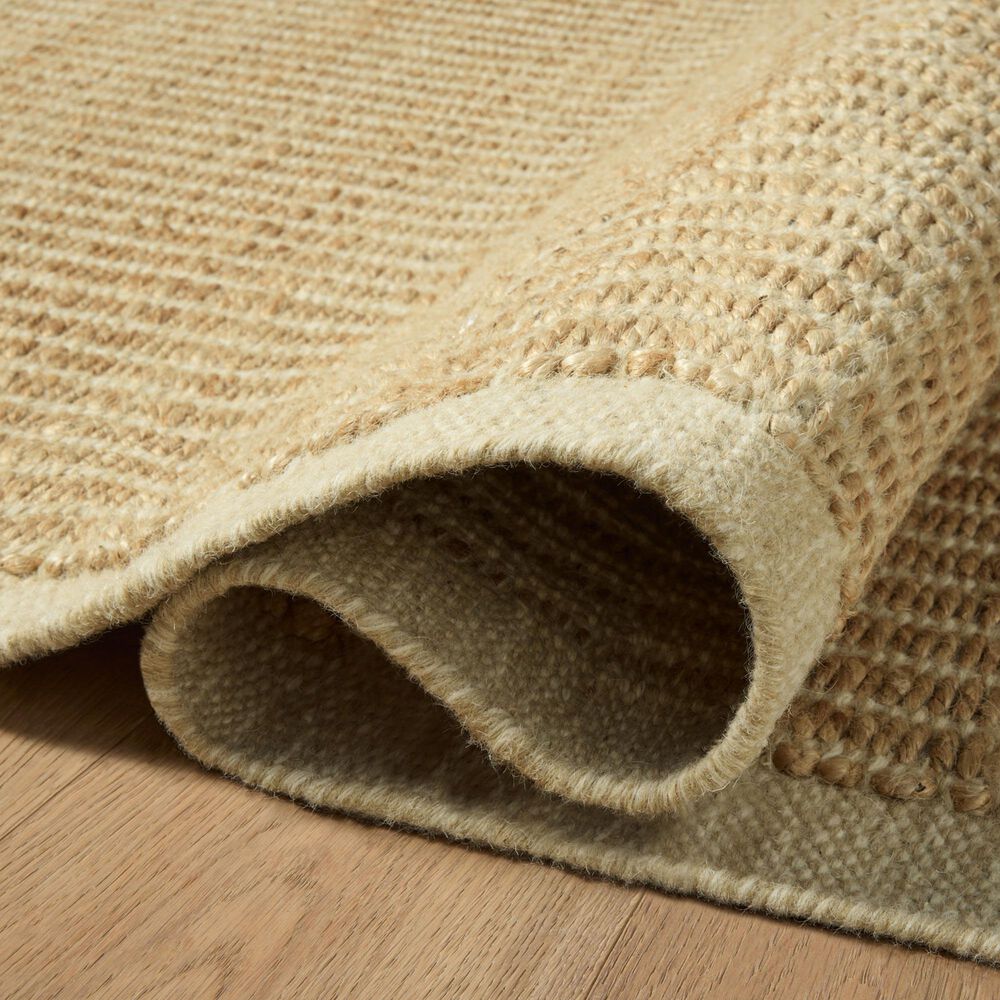 Amber Lewis x Loloi Lilah Natural and Antique Ivory 3'6" x 5'6" Area Rug, , large