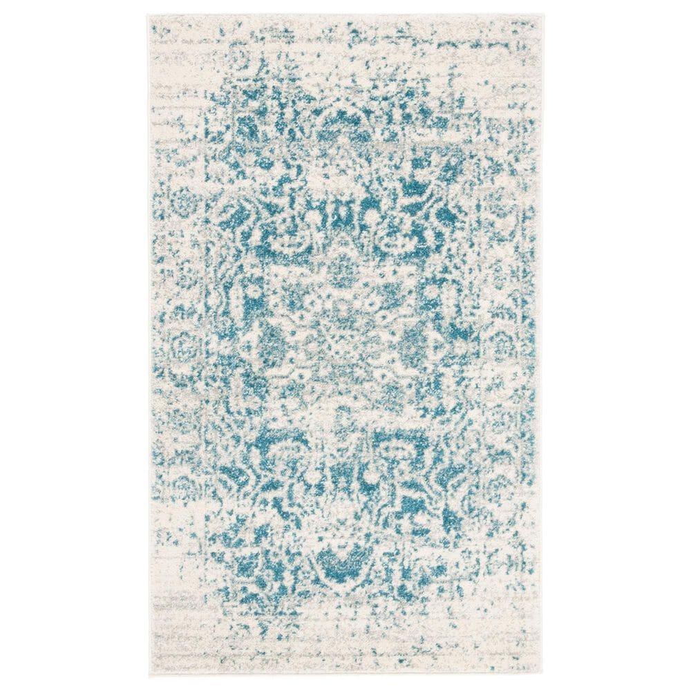 Safavieh Madison MAD603J 2"3" x 4" Teal and Ivory Scatter Rug, , large