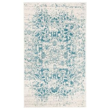 Safavieh Madison MAD603J 2"3" x 4" Teal and Ivory Scatter Rug, , large