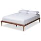 Baxton Studio Iseline Full Platform Bed Frame in Walnut Brown, , large