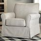 Ashley Searcy Swivel Glider Accent Chair in Quartz, , large