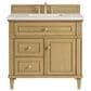 James Martin Vanities Lorelai 36" Single Vanity in Light Natural Oak with 3 cm Eternal Jasmine Pearl Quartz Top, , large