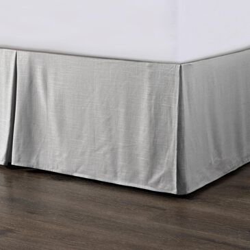 HiEnd Accents Hera Queen Bed Skirt in Light Gray, , large