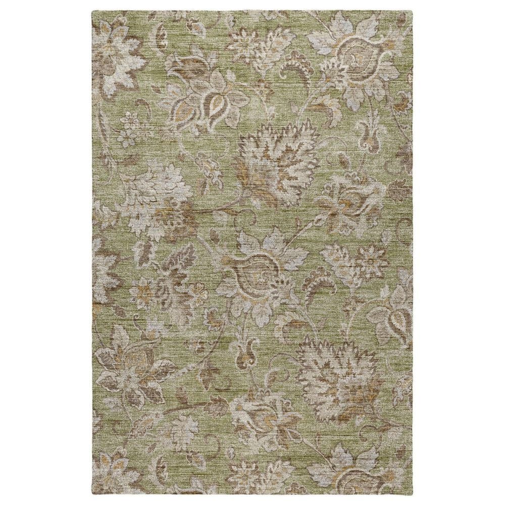 Dalyn Rug Company Silk Road Aloe, Fern, Taupe, Ivory and Copper 5" x 7"6" Area Rug, , large