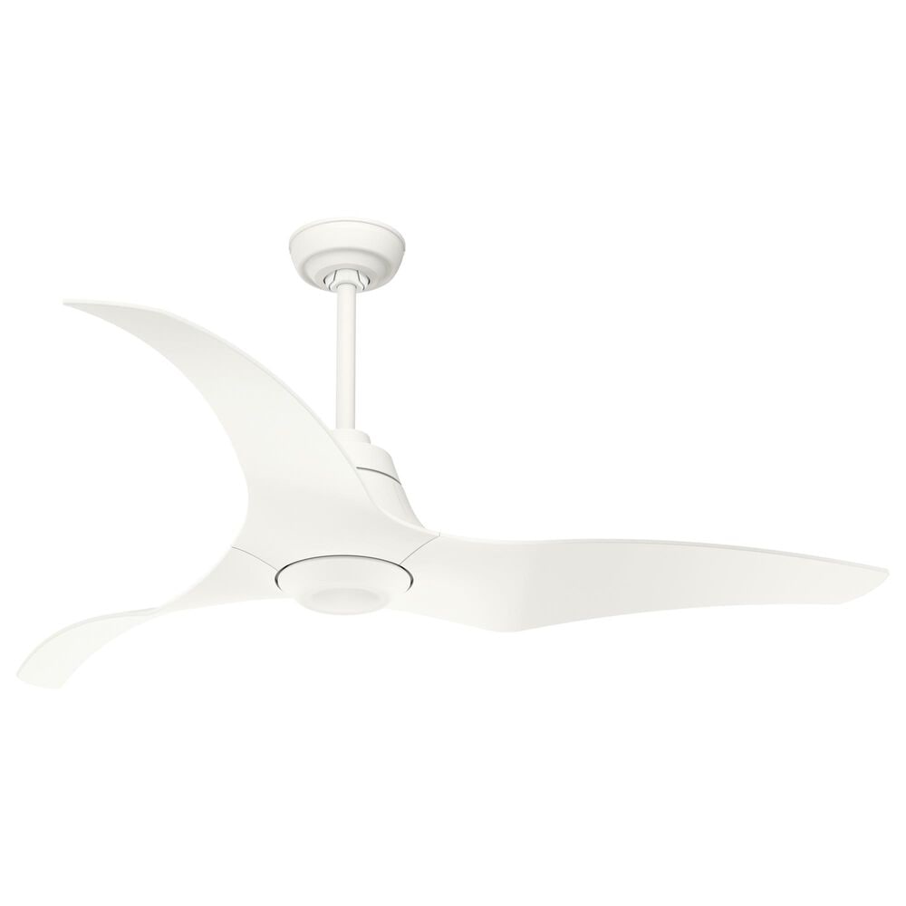 Hunter Stingray 60&quot; Ceiling Fan with LED Light in Matte White, , large