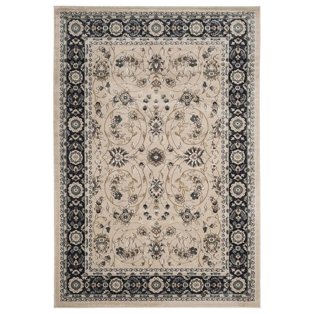 Safavieh Lyndhurst 5"3" x 7"6" Light Beige and Anthracite Area Rug, , large