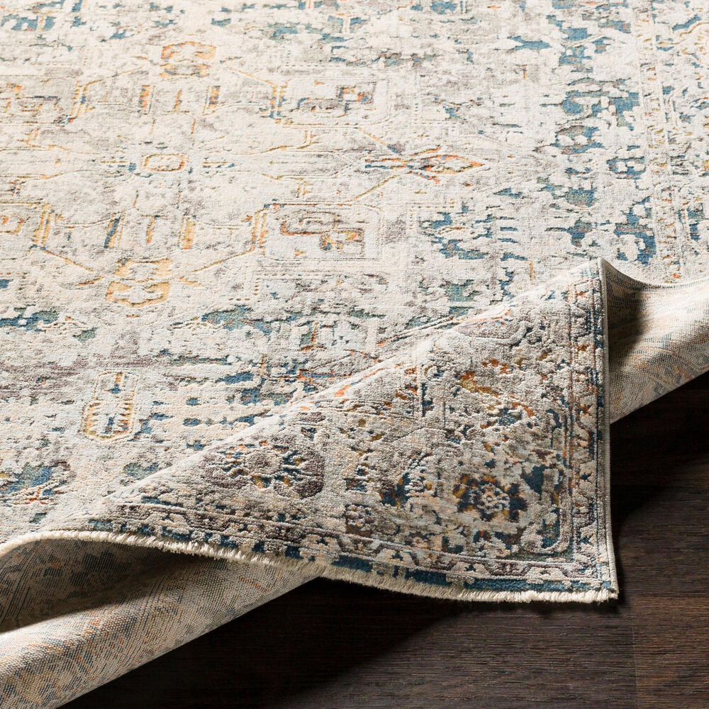 Surya Presidential Ice Blue, Blue, Dusty Sage, Saffron, Ivory, Wheat, Orange, Light Olive, Gray and Charcoal 11&#39;6&quot; x 15&#39;6&quot; Area Rug, , large
