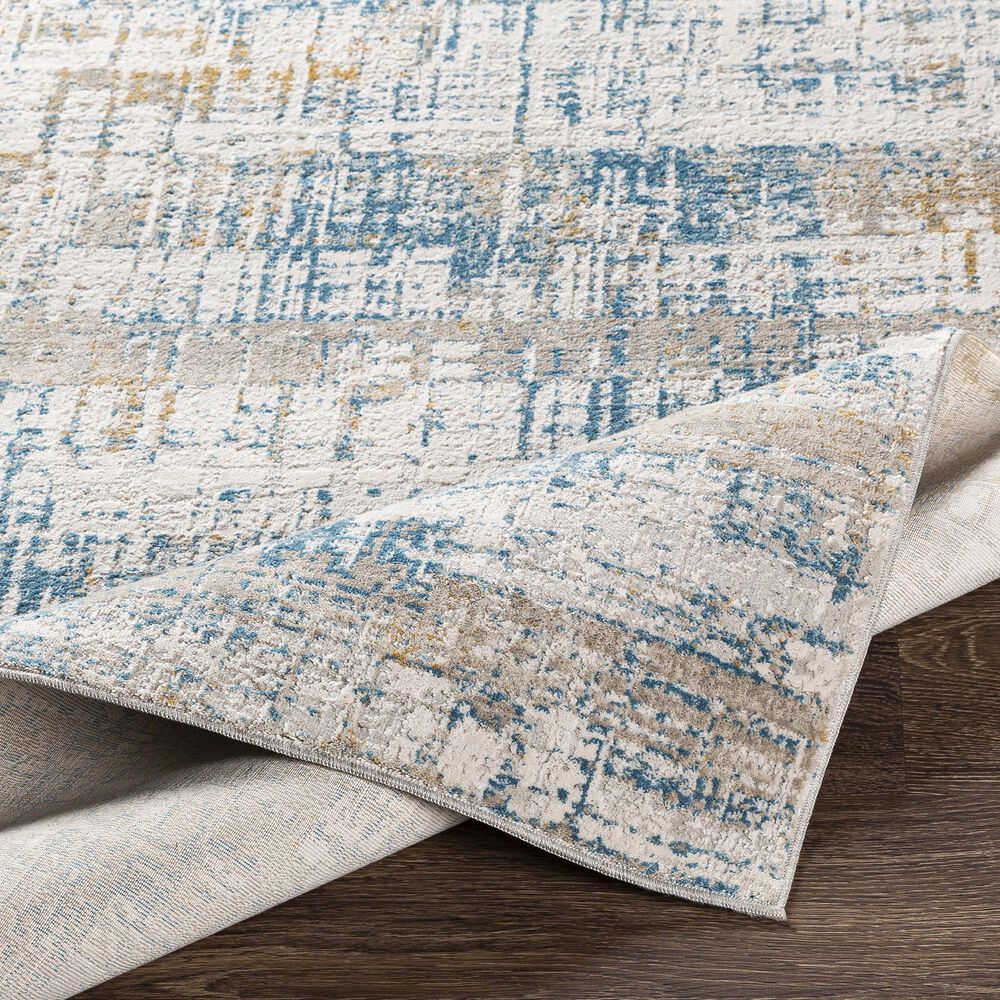 Surya Carmel 2&#39; x 3&#39; Camel, Mustard and Aqua Area Rug, , large