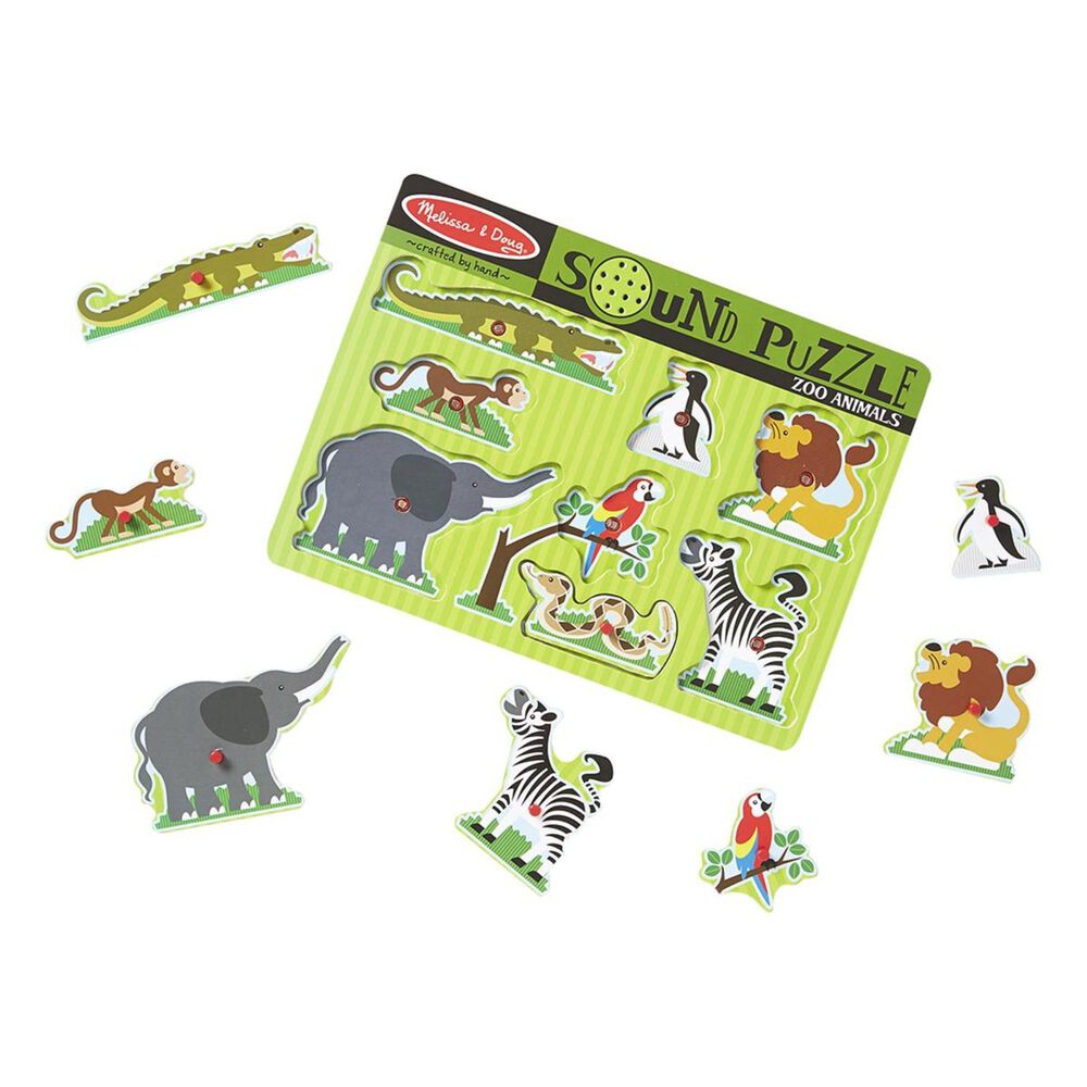 Melissa & Doug Zoo Animals Sound Puzzle | Nebraska Furniture Mart