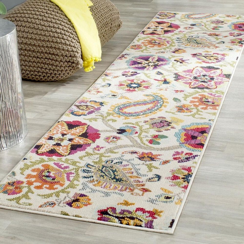 Safavieh Monaco MNC229A-210 2"2" x 10" Ivory/Multi Runner, , large