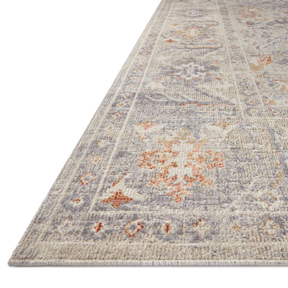 Chris Loves Julia x Loloi Rosemarie 2&#39;7&quot; x 4&#39; Oatmeal and Lavender Area Rug, , large