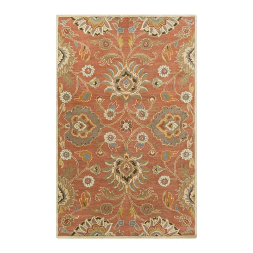 Surya Caesar CAE-1107 5" x 8" Orange, Khaki and Denim Area Rug, , large