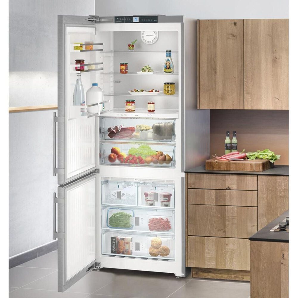 Liebherr 30&quot; Bottom-Freezer Refrigerator in Stainless Steel, , large