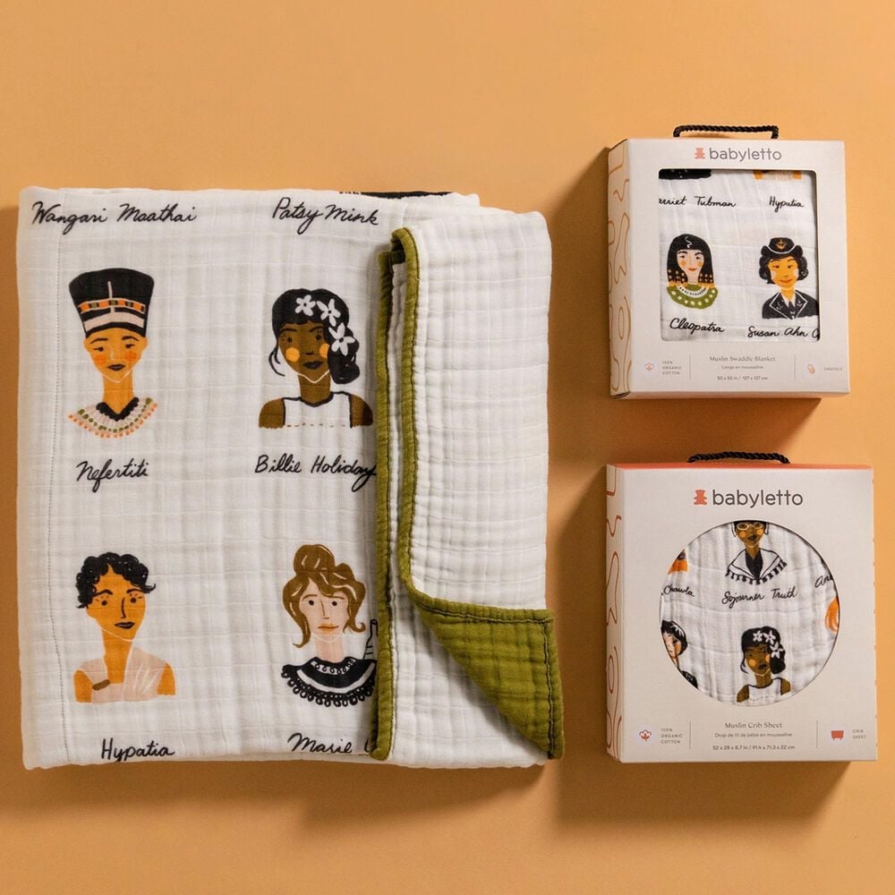 Babyletto Crib Sheet in Women In History, , large