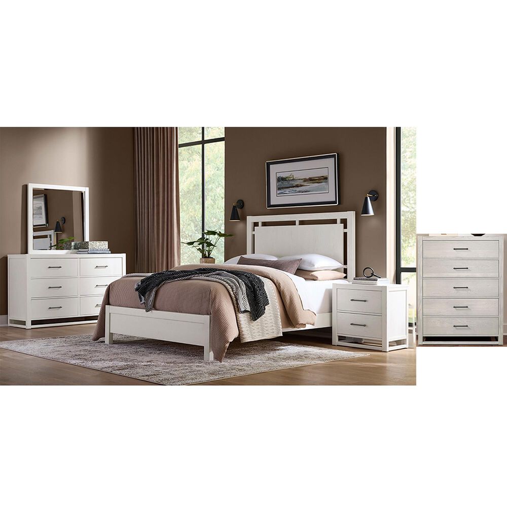 Viceray Collections Lodge and Loft 5-Piece King Bedroom Set in Soft White, , large