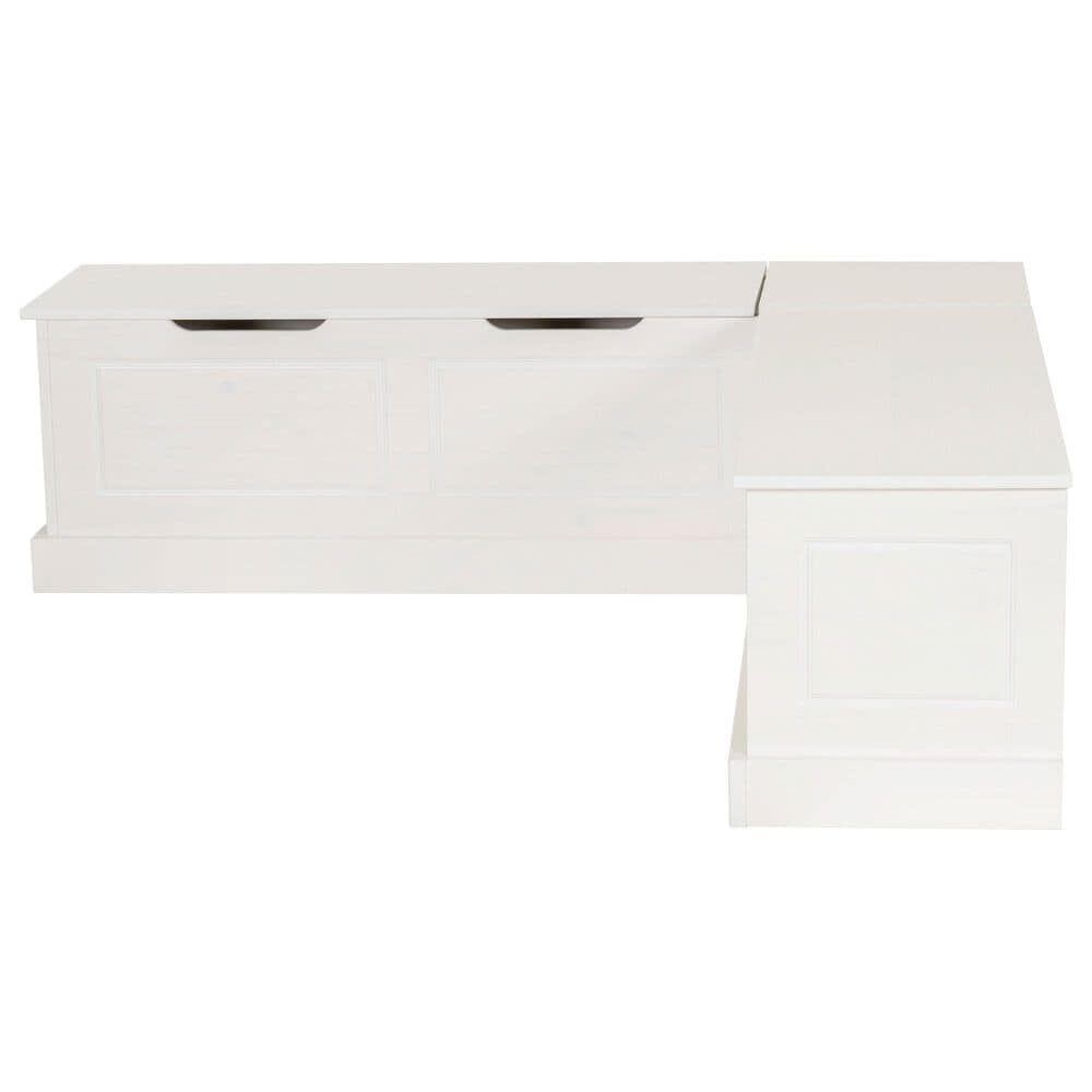 Linon Home Decor Tobin Backless Nook in White, , large