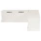 Linon Home Decor Tobin Backless Nook in White, , large