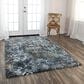 RIZZY Elite 10" x 13" Charcoal and Denim Area Rug, , large