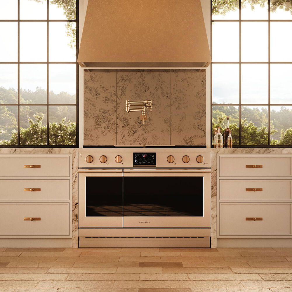 Monogram 48&quot; Dual-Fuel Professional Range with 4 Burners, Grill and Griddle in Stainless Steel, , large