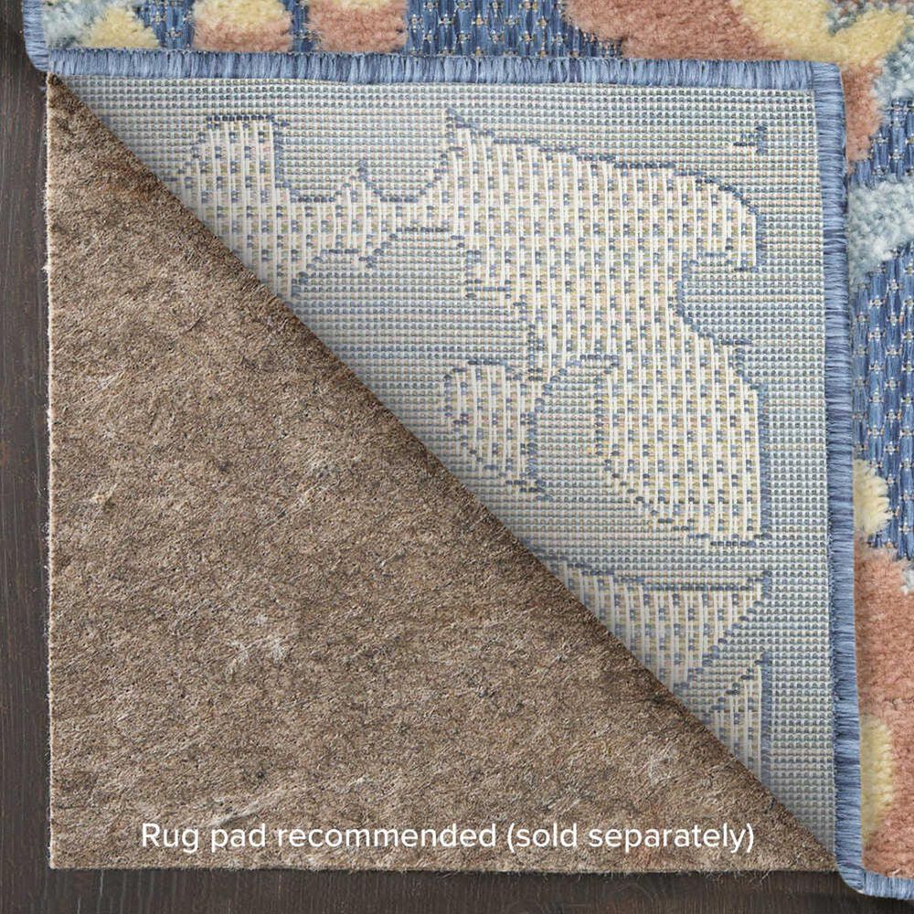Other Aloha Blue and Rose 9' x 12' Indoor/Outdoor Area Rug, , large