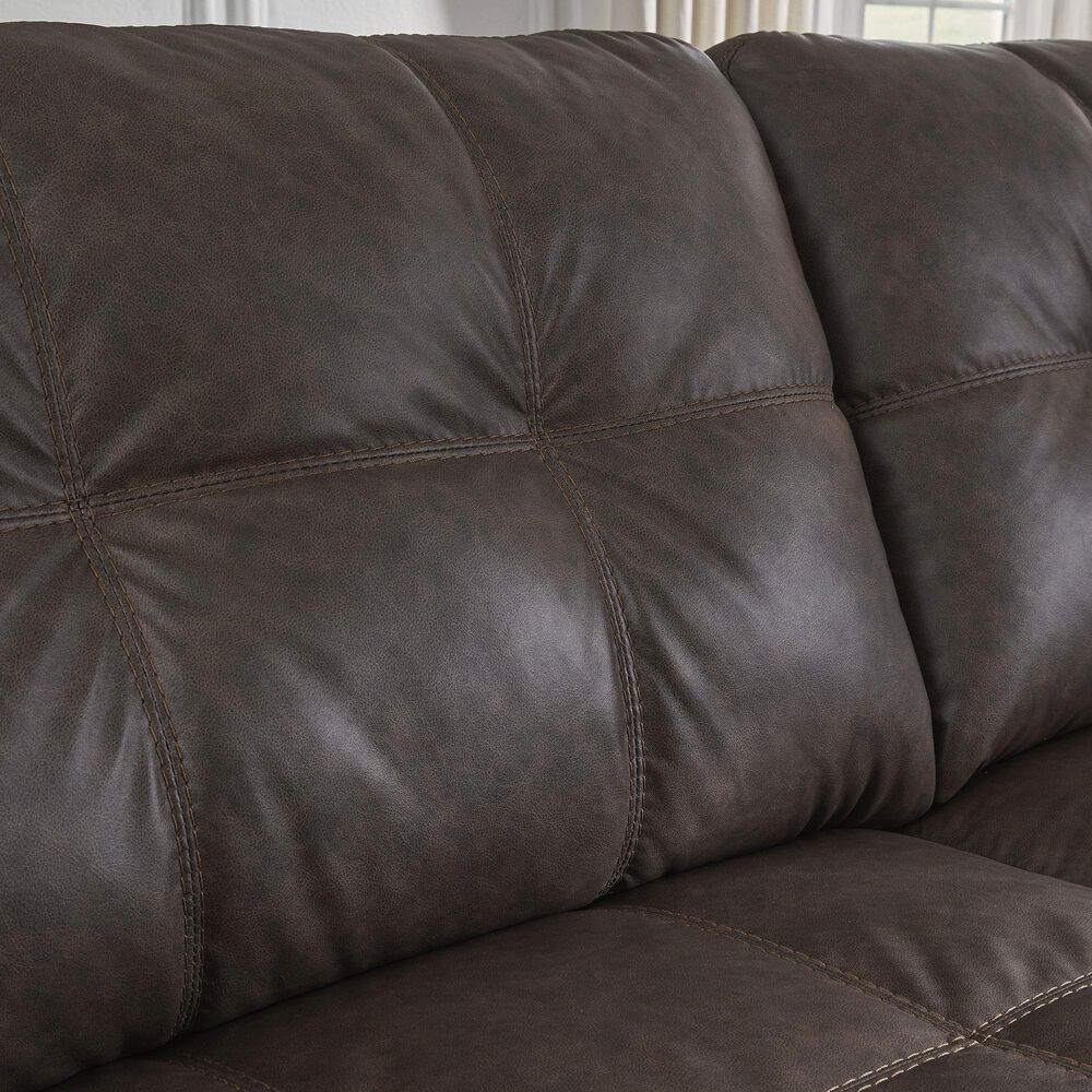 Ashley Barlin Mills Stationary Queen Sleeper Sofa in Umber, , large