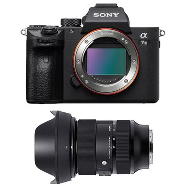 Sony A7 III Full Frame Mirrorless Camera with 24-70mm F28 DG DN Art Lens, , large